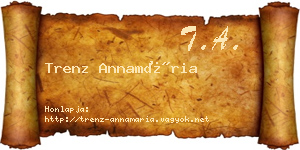 Trenz Annamária névjegykártya